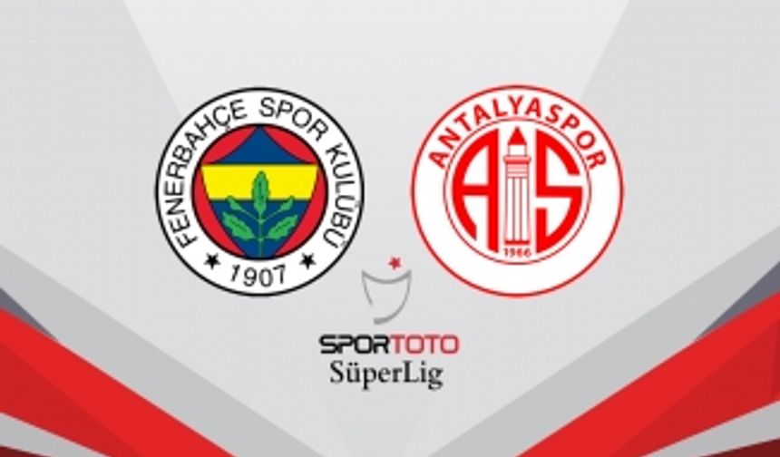 Fenerbahçe kendi sahasında Antalyaspor'u mağlup etti