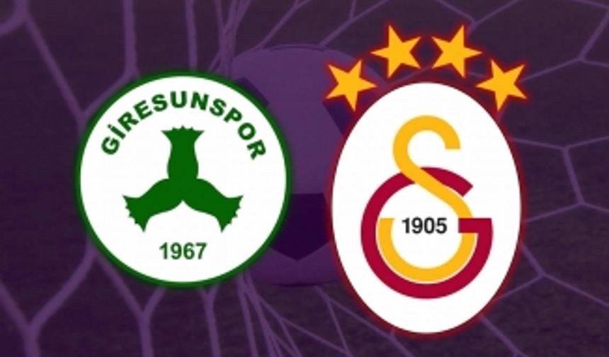 Giresunspor Galatasaray maç özeti ve golleri: 0-2