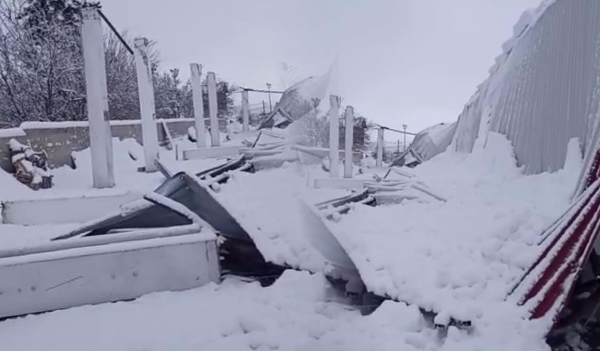 Kahramanmaraş'ta pazar yeri çatısı çöktü, ortalık savaş alanına döndü