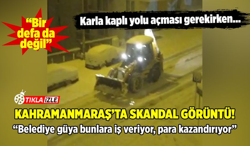 Kahramanmaraş'ta skandal görüntü: Belediye güya bunlara iş veriyor, para kazandırıyor!