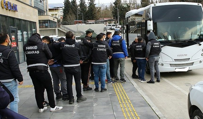 Kahramanmaraş'ta uyuşturucu operasyonu: 12 tutuklama!