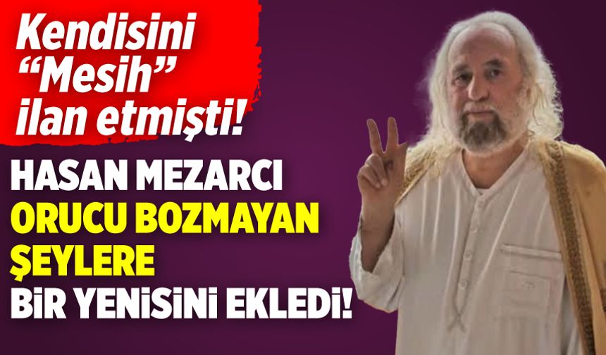 Esprisine gülünmeyen adam Hasan Mezarcı, yine güldürmedi! 'Oruçta su serbest'