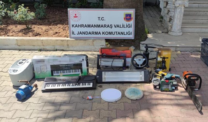 Kahramanmaraş'ta çalıntı eşyaları internetten satmak isteyen kişiler yakalandı