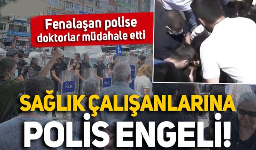 Doktorlardan fenalaşan polise ilk yardım