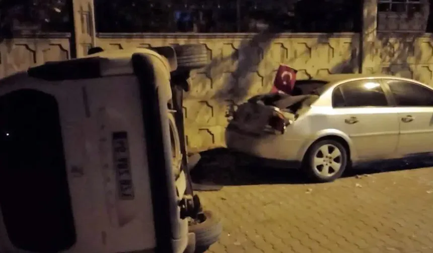 Kahramanmaraş'ta kaza anı kamerada: 7 yaralı