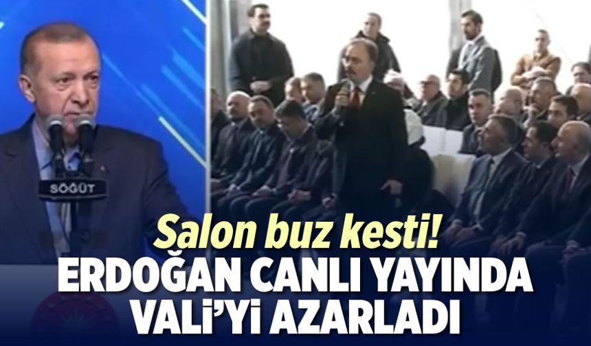 Erdoğan canlı yayın dinlemedi, Vali'ye fırçayı bastı