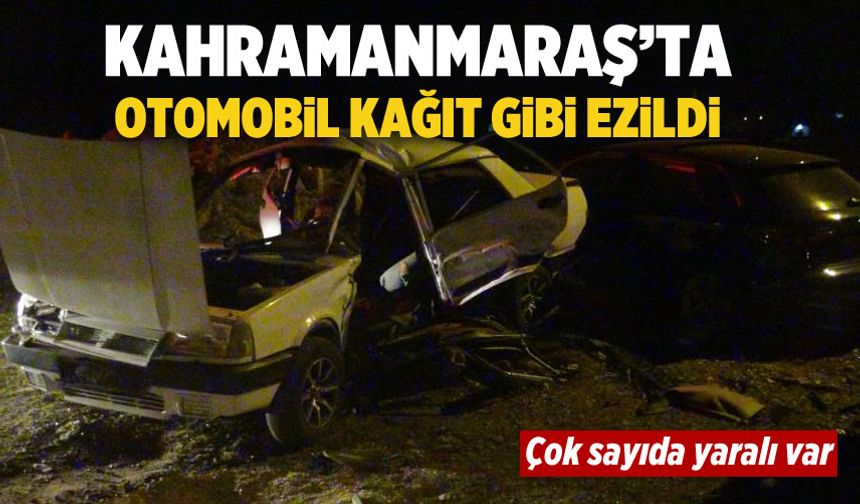 Kahramanmaraş'ta iki araç çarpıştı: 5 yaralı