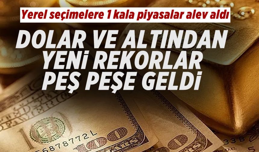 Dolar ve altından Türk Lirası karşısında yeni rekor seviyeleri peş peşe geldi