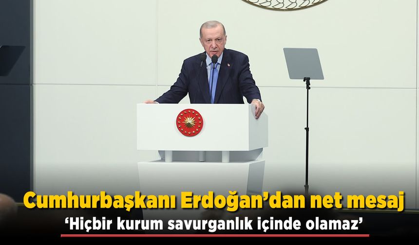 Cumhurbaşkanı Erdoğan'dan net mesaj! 'Hiçbir kurum savurganlık içinde olamaz'