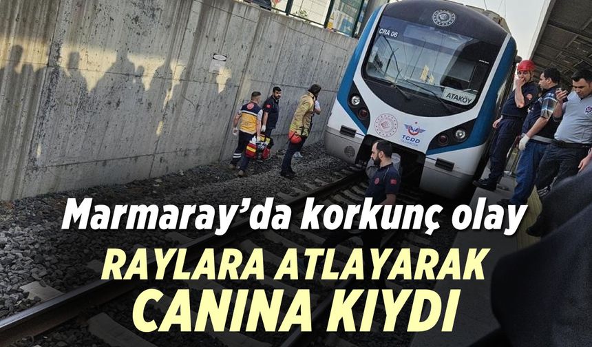 Marmaray'da tüyler ürperten olay