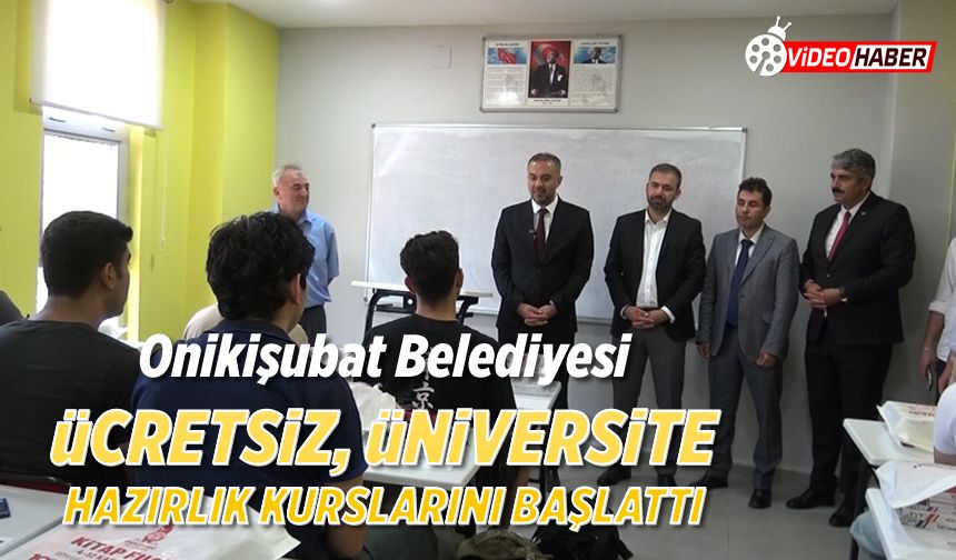 Onikişubat Belediyesi, ücretsiz üniversite hazırlık kurslarını başlattı