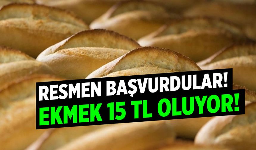 Resmen başvurdular: Ekmek 15 TL oluyor!