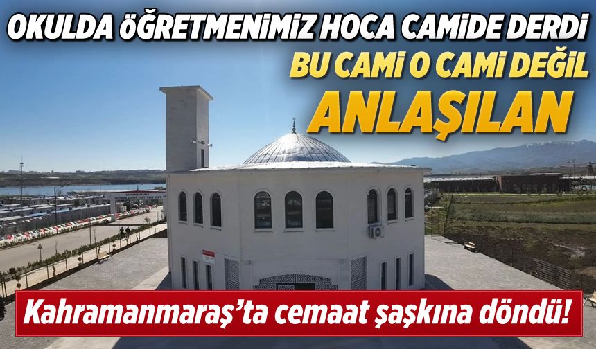 Kahramanmaraş'ta Cuma namazı için camiye gidenler şoka uğradı!