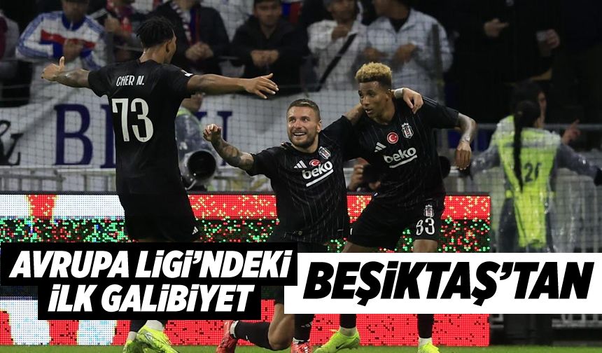 Beşiktaş Lyon'u tek golle devirdi