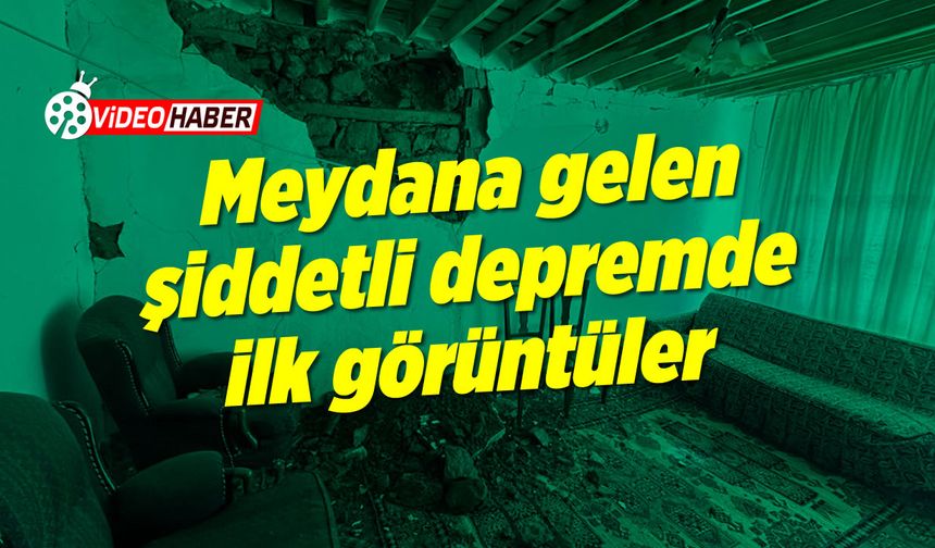 Malatya'da meydana gelen şiddetli depremin ilk görüntüleri...