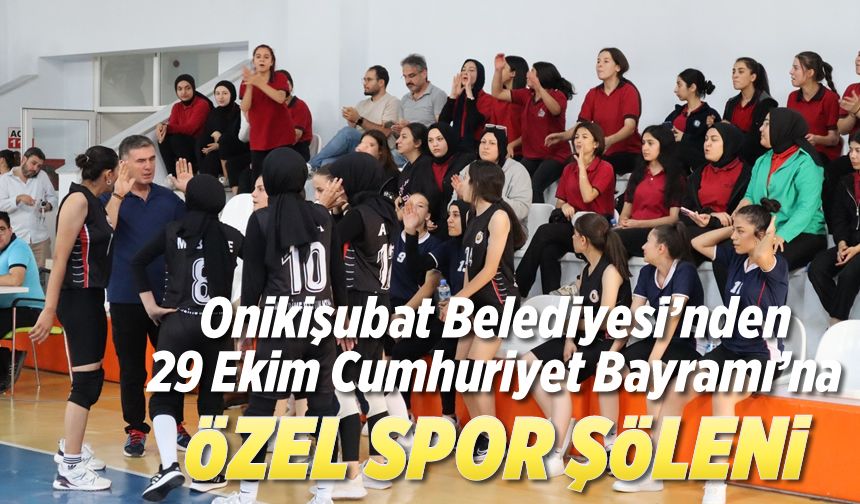 Onikişubat Belediyesi’nden 29 Ekim Cumhuriyet Bayramı’na özel spor şöleni