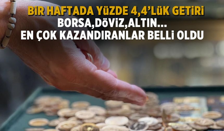 Borsa, altın, döviz! En çok kazandıranlar belli oldu