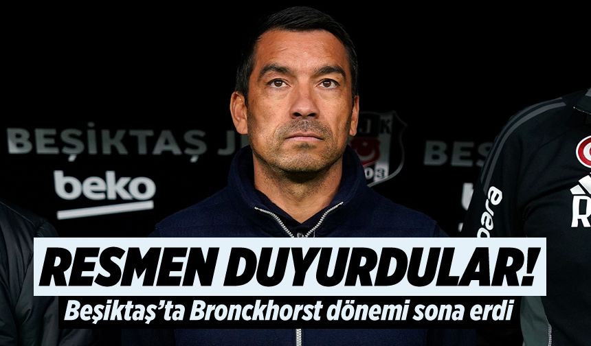 Beşiktaş’ta Giovanni van Bronckhorst dönemi sona erdi