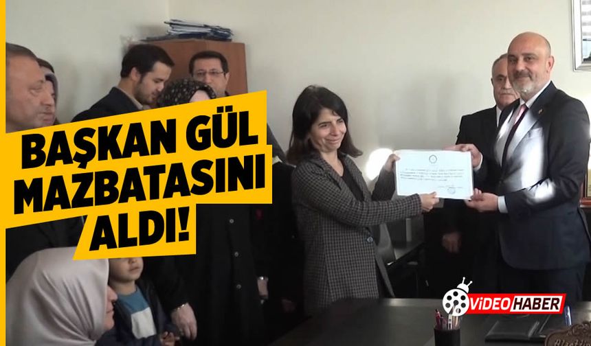 AK Parti Kahramanmaraş İl Başkanı Gül Mazbatasını Aldı!