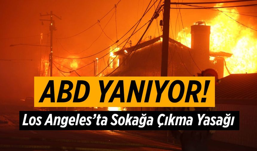 ABD’de Orman Yangını Devam Ediyor! Los Angeles’ta Sokağa Çıkma Yasağı