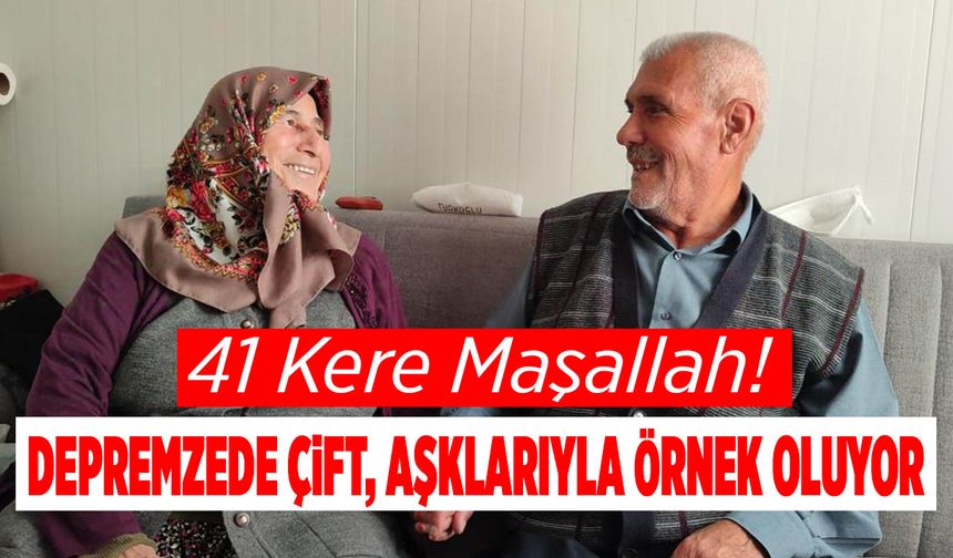 Kahramanmataş'ta Depremzede Çift, Aşklarıyla Örnek Oluyor