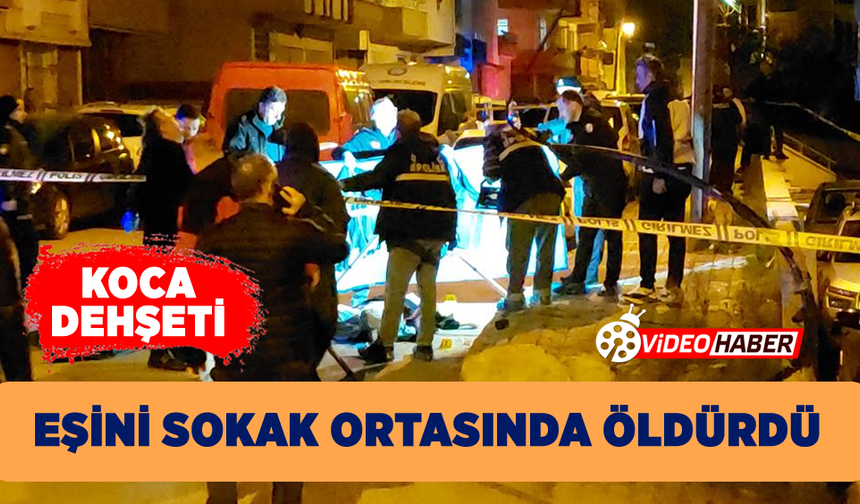 Koca Dehşeti: Eşini Sokak Ortasında Öldürdü