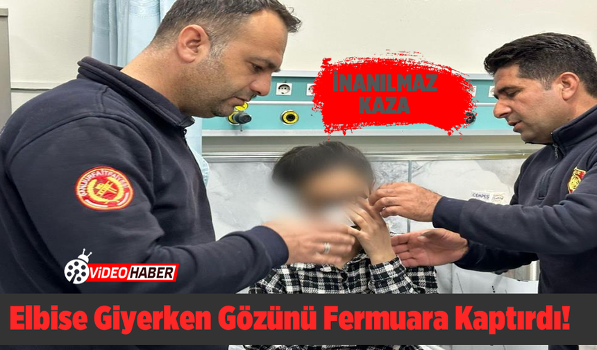 Elbise Giyerken Gözünü Fermuara Kaptırdı!