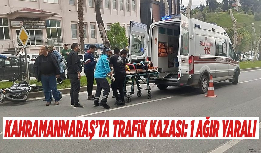Kahramanmaraş’ta Trafik Kazası: 1 Ağır Yaralı