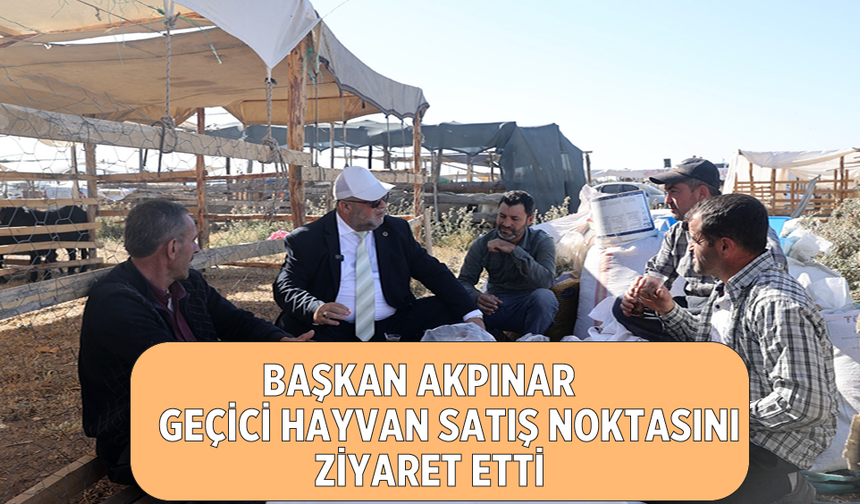 Başkan Akpınar’dan Kurban Pazarı Ziyareti: “Tüm İmkânlarımızı Seferber Ettik”