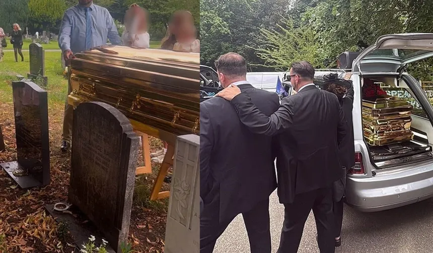 22 ayar som altın tabutla gömdüler! Bir hafta tur attırdılar görülmemiş cenaze