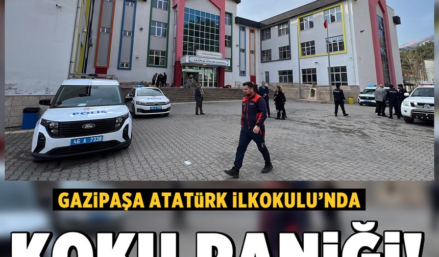 Gazipaşa Atatürk İlkokulu’nda koku paniği! Ekipler seferber oldu