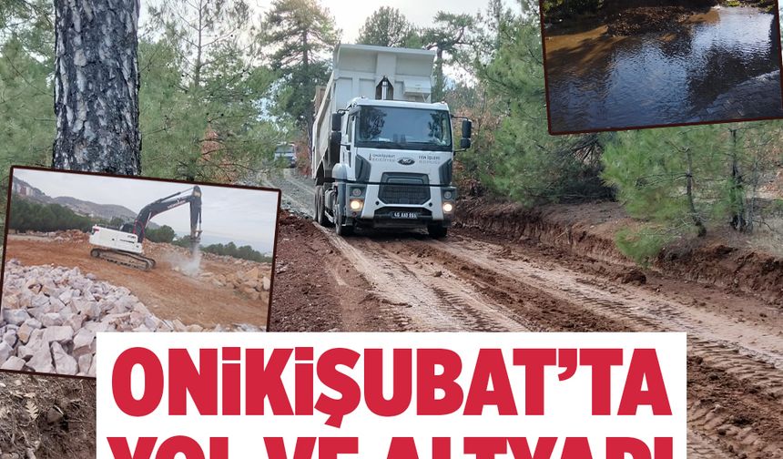 Onikişubat Belediyesi'nden bir Haftada 14 noktada yol ve altyapı çalışması