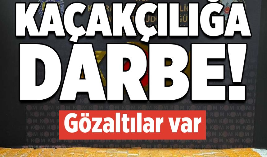 Kahramanmaraş’ta kaçakçılık operasyonları: 4 gözaltı