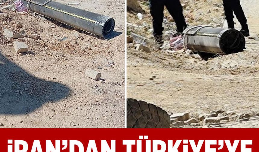 İran'dan atılan füze imha edildi, parçaları Gaziantep'te boş arazilere düştü