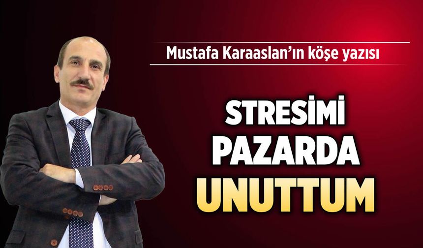 Stresimi pazarda unuttum