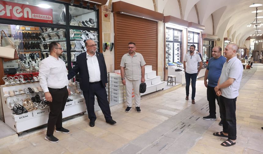 Akpınar’dan Tarihî Çarşı esnafına ziyaret