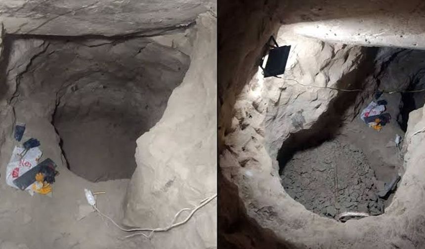 Gaziantep'te kaçak kazıya suçüstü: Evin altında çukur açtılar