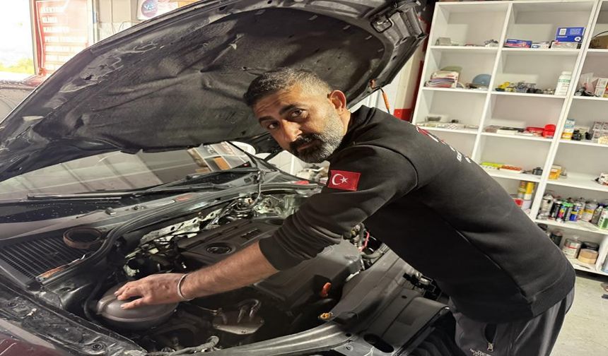 Şalgam suyunu motor suyu olarak kullandı, 40 km gitti