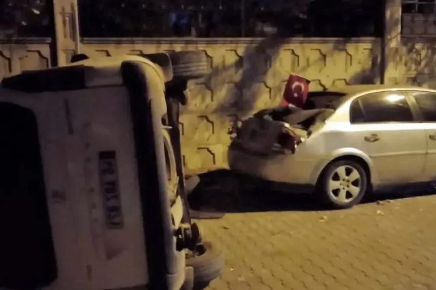 Kahramanmaraş'ta kaza anı kamerada: 7 yaralı