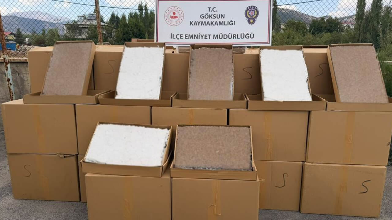 Kahramanmaraş’ta 2 milyon kaçak makaron ele geçirildi
