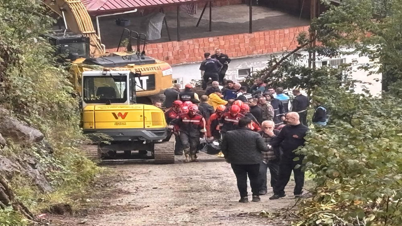 Trabzon’da toprak kayması: 1 işçi hayatını kaybetti