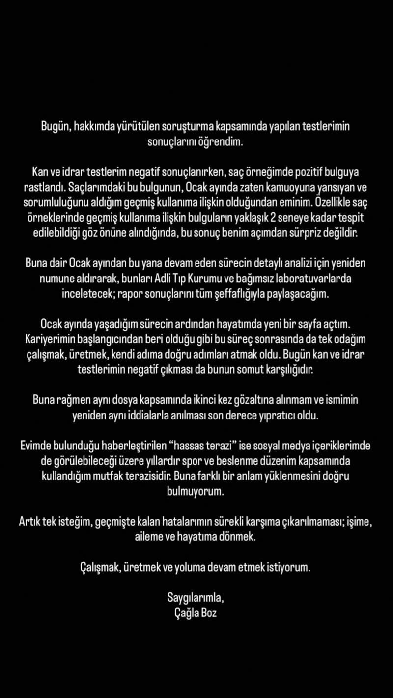 Cagla Bozdan Pozitif Test Sonrasi Ilk Aciklama1