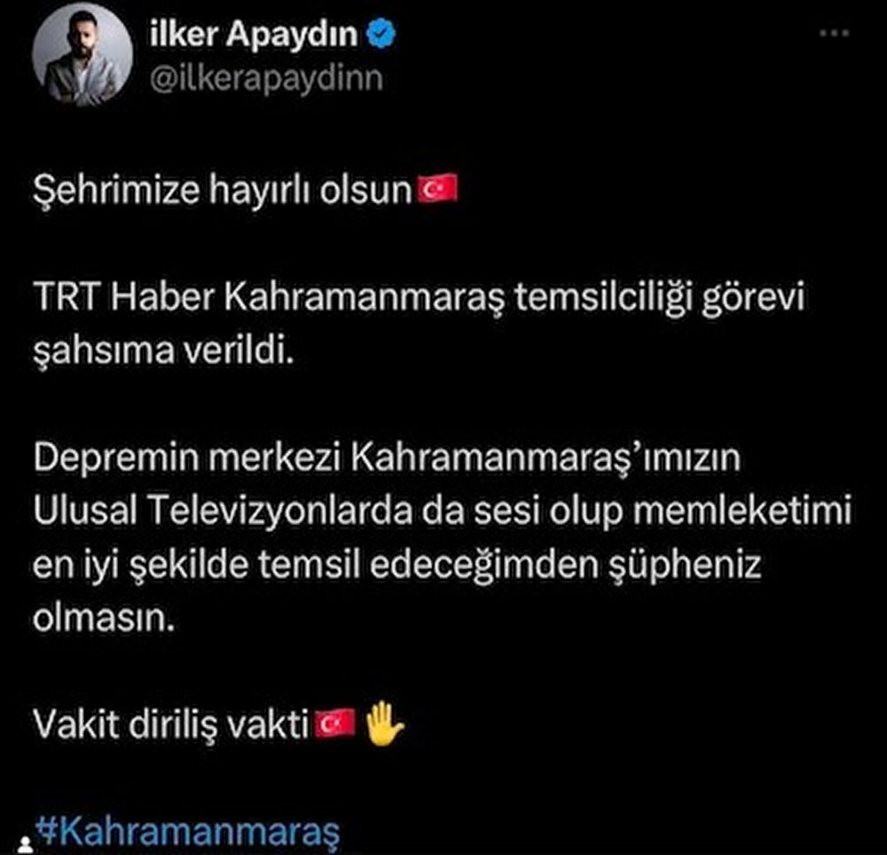 Ilker Trt Temsilcisi